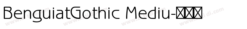 BenguiatGothic Mediu字体转换